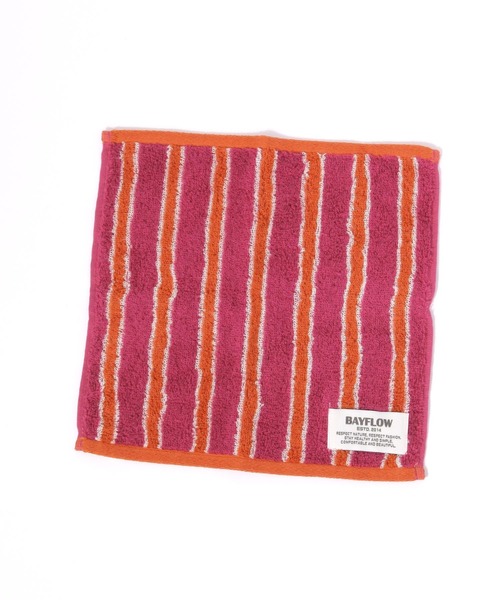 BAYFLOW(ベイフロー)の「BFハンドタオル(ランダムストライプ)25×25(ハンカチ/ハンドタオル・レディース・イエロー/ブラウン/ブルー/ピンク/ライトグレー・0)」の18枚目の写真