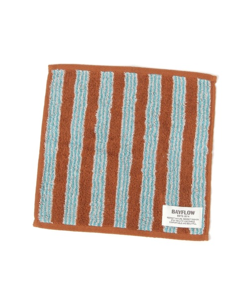 BAYFLOW(ベイフロー)の「BFハンドタオル(ランダムストライプ)25×25(ハンカチ/ハンドタオル・レディース・イエロー/ブラウン/ブルー/ピンク/ライトグレー・0)」の17枚目の写真