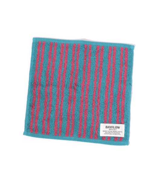 BAYFLOW(ベイフロー)の「BFハンドタオル(ランダムストライプ)25×25(ハンカチ/ハンドタオル・レディース・イエロー/ブラウン/ブルー/ピンク/ライトグレー・0)」の15枚目の写真