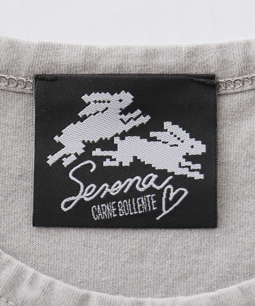 Carne Bollente（カルネボレンテ）の「Carne Bollente / カルネボレンテ Lapins & Lace（Tシャツ/カットソー・レディース・グレー・SMALL）」の4枚目の写真