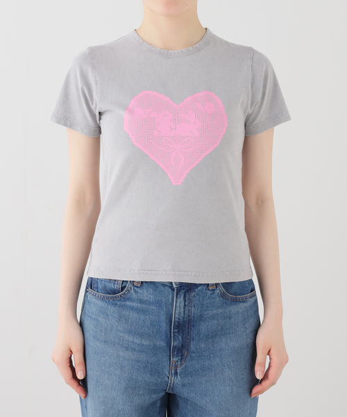 Carne Bollente（カルネボレンテ）の「Carne Bollente / カルネボレンテ Lapins & Lace（Tシャツ/カットソー・レディース・グレー・SMALL）」の7枚目の写真