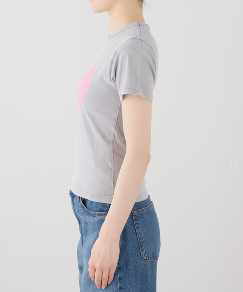 Carne Bollente（カルネボレンテ）の「Carne Bollente / カルネボレンテ Lapins & Lace（Tシャツ/カットソー・レディース・グレー・SMALL）」の8枚目の写真