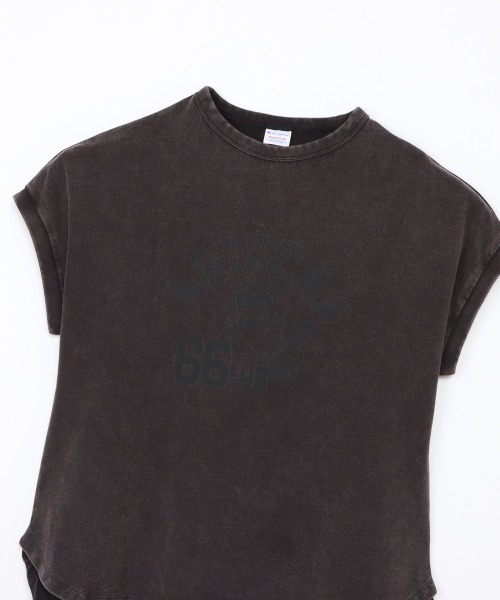 Champion(チャンピオン)の「チャンピオン FRENCH SLEEVE SHIRT(Tシャツ/カットソー・レディース・チャコールグレー/アーミー・M/L)」の11枚目の写真