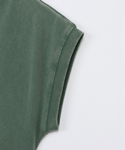 Champion(チャンピオン)の「チャンピオン FRENCH SLEEVE SHIRT(Tシャツ/カットソー・レディース・チャコールグレー/アーミー・M/L)」の6枚目の写真