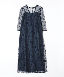 kaene | kaene/フロッキーサテン2wayドレス(ドレス)