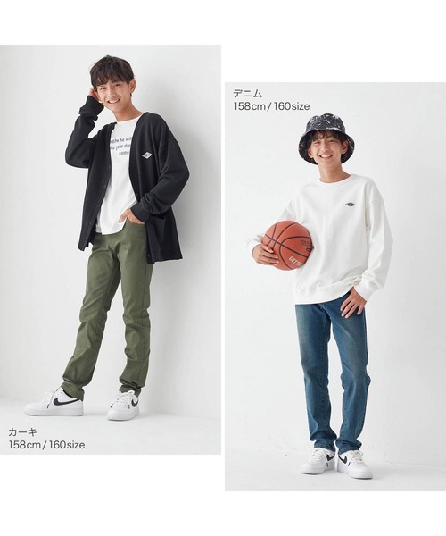 Belle Maison(ベルメゾン)の「定番ストレッチストレートロングパンツ(その他パンツ・キッズ・ベージュ/ネイビー/カーキ/ブラック・175/170)」の11枚目の写真
