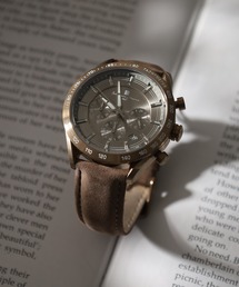 FUNALIVE（ファンアライブ）の「レザーベルトクロノグラフウォッチ（アナログ腕時計）」