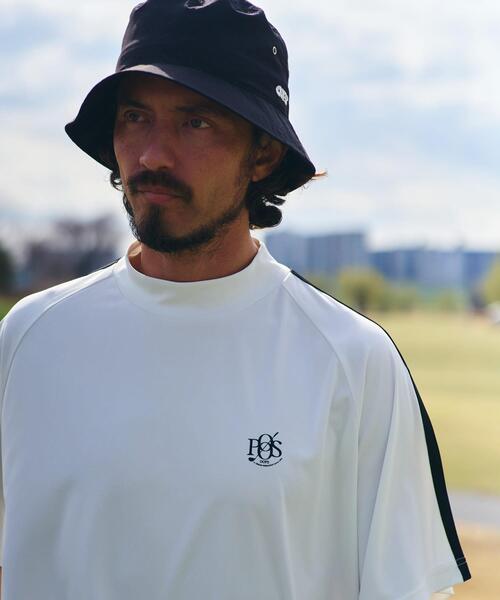 URBAN RESEARCH Sonny Label(アーバンリサーチサニーレーベル)の「OOPS 吸水速乾ラインモックネックTシャツ(Tシャツ/カットソー・メンズ・ブラック/オフホワイト/ネイビー・LARGE/X-LARGE/MEDIUM)」の4枚目の写真