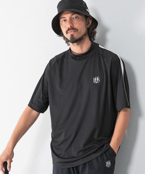 URBAN RESEARCH Sonny Label(アーバンリサーチサニーレーベル)の「OOPS 吸水速乾ラインモックネックTシャツ(Tシャツ/カットソー・メンズ・ブラック/オフホワイト/ネイビー・LARGE/X-LARGE/MEDIUM)」の8枚目の写真