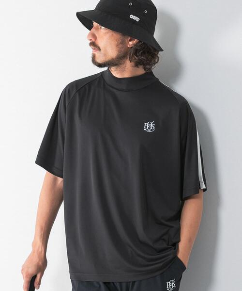 URBAN RESEARCH Sonny Label(アーバンリサーチサニーレーベル)の「OOPS 吸水速乾ラインモックネックTシャツ(Tシャツ/カットソー・メンズ・ブラック/オフホワイト/ネイビー・LARGE/X-LARGE/MEDIUM)」の9枚目の写真