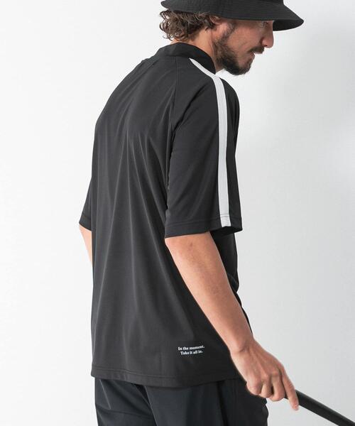 URBAN RESEARCH Sonny Label(アーバンリサーチサニーレーベル)の「OOPS 吸水速乾ラインモックネックTシャツ(Tシャツ/カットソー・メンズ・ブラック/オフホワイト/ネイビー・LARGE/X-LARGE/MEDIUM)」の10枚目の写真