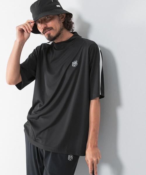 URBAN RESEARCH Sonny Label(アーバンリサーチサニーレーベル)の「OOPS 吸水速乾ラインモックネックTシャツ(Tシャツ/カットソー・メンズ・ブラック/オフホワイト/ネイビー・LARGE/X-LARGE/MEDIUM)」の11枚目の写真