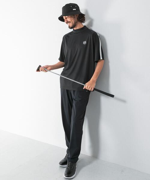 URBAN RESEARCH Sonny Label(アーバンリサーチサニーレーベル)の「OOPS 吸水速乾ラインモックネックTシャツ(Tシャツ/カットソー・メンズ・ブラック/オフホワイト/ネイビー・LARGE/X-LARGE/MEDIUM)」の13枚目の写真
