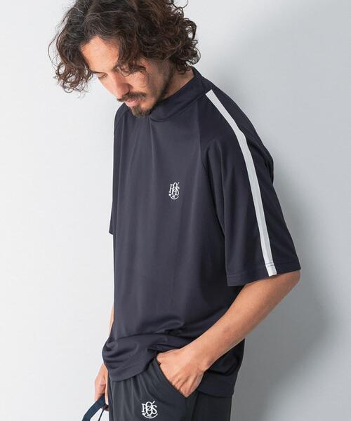 URBAN RESEARCH Sonny Label(アーバンリサーチサニーレーベル)の「OOPS 吸水速乾ラインモックネックTシャツ(Tシャツ/カットソー・メンズ・ブラック/オフホワイト/ネイビー・LARGE/X-LARGE/MEDIUM)」の20枚目の写真