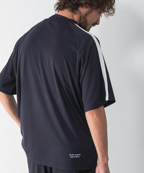 URBAN RESEARCH Sonny Label(アーバンリサーチサニーレーベル)の「OOPS 吸水速乾ラインモックネックTシャツ(Tシャツ/カットソー・メンズ・ブラック/オフホワイト/ネイビー・LARGE/X-LARGE/MEDIUM)」の22枚目の写真