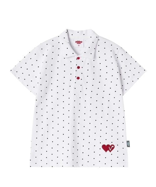 Video Jockey(ビデオジョッキー)の「VIDEO JOCKEY/ドットポロトップス(Tシャツ/カットソー・レディース・ブラック/ホワイト・X-SMALL)」の5枚目の写真