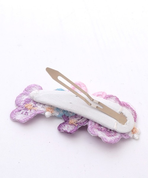 Chalmiere（シャルミエール）の「パンジー刺繍クリップセット（チャーム・レディース・ラベンダー・FREE）」の9枚目の写真