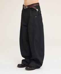 AKECII（アケシ）の「クルードダブルポケットカーブパンツ_ブラック（その他パンツ）」