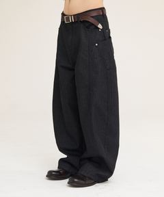 セール】【新色追加】ASSORT CROSS TUCK BAGGY PANTS / アソートクロス