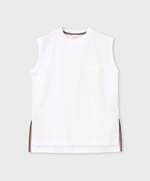ウィメンズ "Signature Stripe" ノースリーブ カットソー / 165154 J275