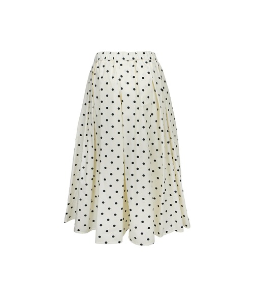 MSGM（エムエスジーエム）の「ポルカドット ポプリン フレアスカート（スカート・レディース・オフホワイト・40）」の4枚目の写真
