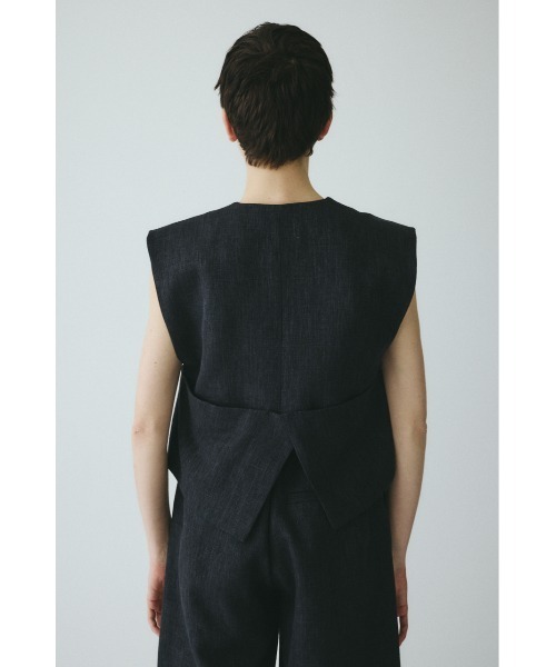 HeRIN.CYE(ヘリンドットサイ)の「Tweed butcher vest / ツイードブッチャーベスト(ベスト・レディース・ブラック/ライトブルー/ベージュ・FREE)」の10枚目の写真