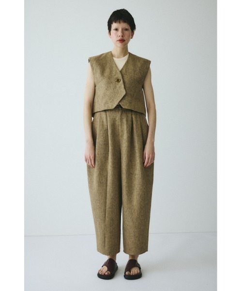 HeRIN.CYE(ヘリンドットサイ)の「Tweed butcher vest / ツイードブッチャーベスト(ベスト・レディース・ブラック/ライトブルー/ベージュ・FREE)」の6枚目の写真