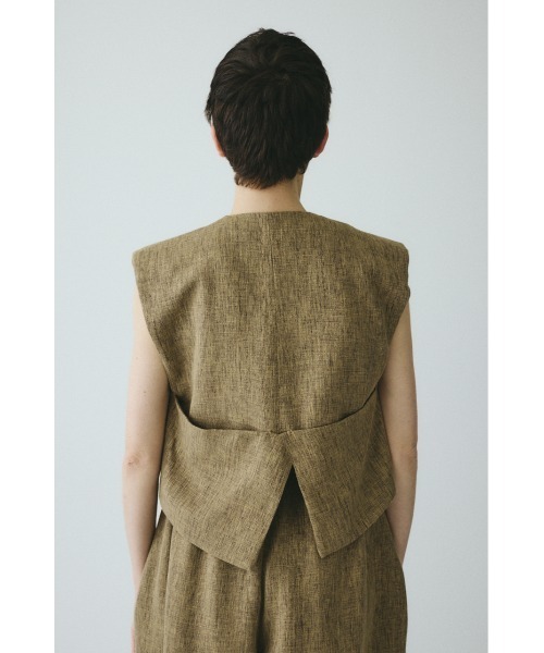 HeRIN.CYE(ヘリンドットサイ)の「Tweed butcher vest / ツイードブッチャーベスト(ベスト・レディース・ブラック/ライトブルー/ベージュ・FREE)」の13枚目の写真