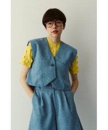 セール】HeRIN.CYE｜ヘリンドットサイのベスト（ブルー・ネイビー/青色