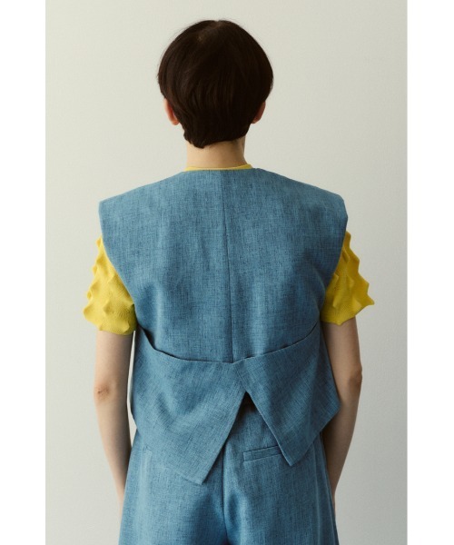HeRIN.CYE(ヘリンドットサイ)の「Tweed butcher vest / ツイードブッチャーベスト(ベスト・レディース・ブラック/ライトブルー/ベージュ・FREE)」の21枚目の写真