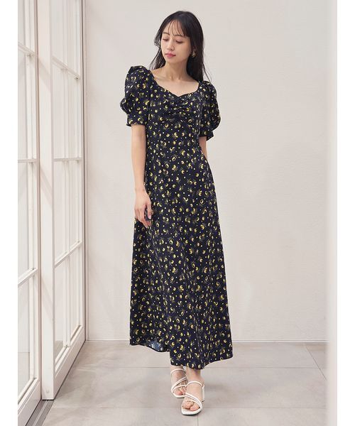 SNIDEL(スナイデル)の「【販路限定サイズあり】Sustainableフルーツプリントワンピース(ワンピース・レディース・ダークネイビー/ピンク/アイボリー・00/2/1/0)」の14枚目の写真