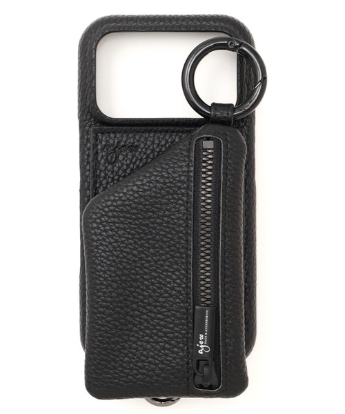 ajew(エジュー)の「ajew/エジュー/別注【ひも付き】iPhone17ProMAX(スマホケース/カバー・レディース・グレー系その他/ブラック/アクア・3)」の6枚目の写真