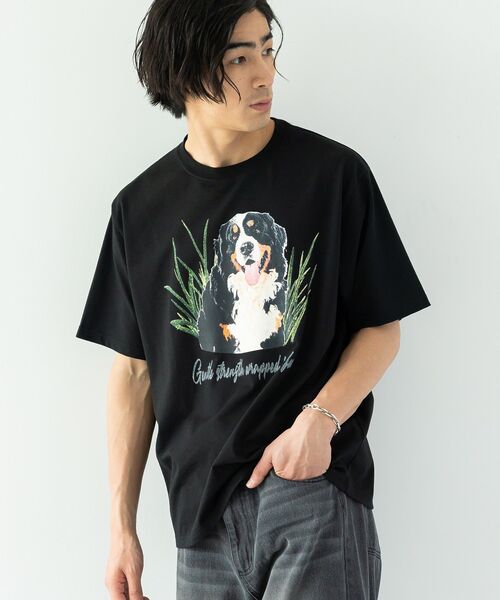 CRAFT STANDARD BOUTIQUE(クラフトスタンダードブティック)の「アソートアニマル柄ビッグTシャツ(Tシャツ/カットソー・メンズ・D/C/F/E/J/A/I/G/B/H・M/L)」の4枚目の写真