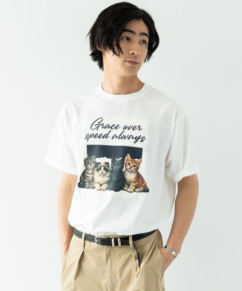 CRAFT STANDARD BOUTIQUE(クラフトスタンダードブティック)の「アソートアニマル柄ビッグTシャツ(Tシャツ/カットソー・メンズ・D/C/F/E/J/A/I/G/B/H・M/L)」の12枚目の写真