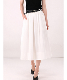 Barrel Volume Skirt _Ivory