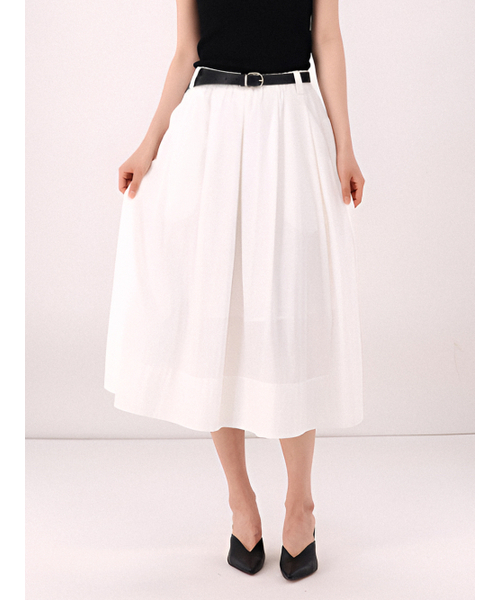 ACUD(アクド)の「Barrel Volume Skirt _Ivory(スカート・レディース・オフホワイト・FREE)」の2枚目の写真