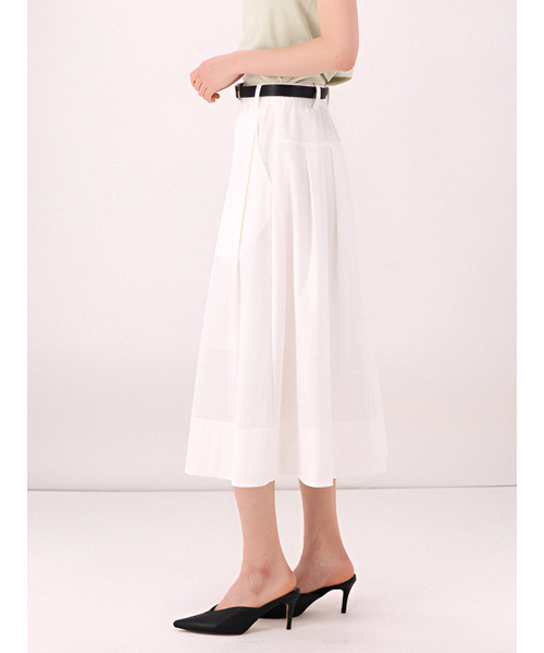 ACUD(アクド)の「Barrel Volume Skirt _Ivory(スカート・レディース・オフホワイト・FREE)」の4枚目の写真