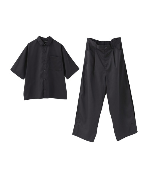 MDR(エムディアール)の「レギュラーカラーシャツセットアップ【セットアップ2点セット】(セットアップ・メンズ・ネイビー/グレー/ブラック・L/M)」の6枚目の写真