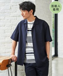 ikka | 【MonoMax × 小泉孝太郎】Reflax(R)冷感UVオープンカラーシャツ「小泉孝太郎さん着用モデル」(シャツ/ブラウス)