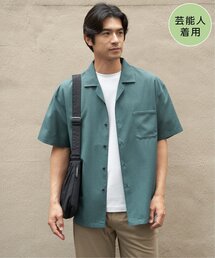 【MonoMax × 小泉孝太郎】Reflax(R)冷感UVオープンカラーシャツ「小泉孝太郎さん着用モデル」