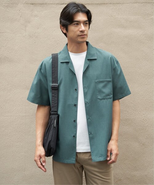 ikka（イッカ）の「【MonoMax × 小泉孝太郎】Reflax(R)冷感UVオープンカラーシャツ「小泉孝太郎さん着用モデル」（シャツ/ブラウス・メンズ・ブラウン系その他/ネイビー/チャコール/ターコイズブルー/グリーン/ライトグレー・M/S/XL/L）」の6枚目の写真