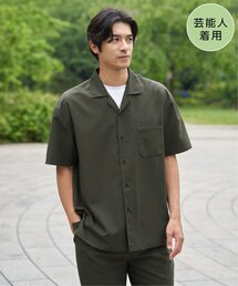 【MonoMax × 小泉孝太郎】Reflax(R)冷感UVオープンカラーシャツ「小泉孝太郎さん着用モデル」