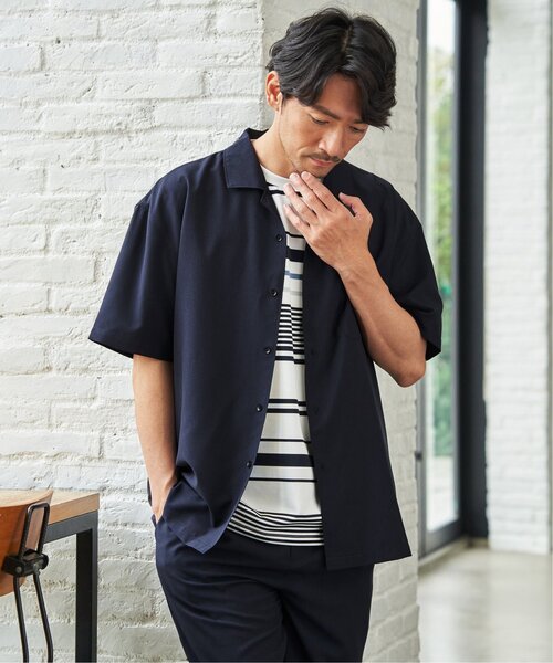 ikka（イッカ）の「【MonoMax × 小泉孝太郎】Reflax(R)冷感UVオープンカラーシャツ「小泉孝太郎さん着用モデル」（シャツ/ブラウス・メンズ・ブラウン系その他/ネイビー/チャコール/ターコイズブルー/グリーン/ライトグレー・M/S/XL/L）」の21枚目の写真