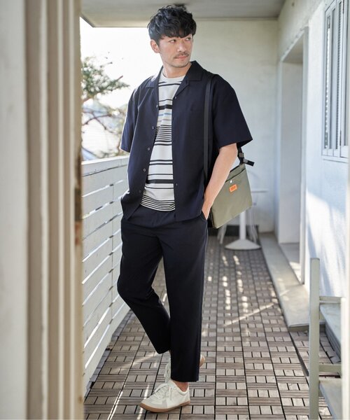 ikka（イッカ）の「【MonoMax × 小泉孝太郎】Reflax(R)冷感UVオープンカラーシャツ「小泉孝太郎さん着用モデル」（シャツ/ブラウス・メンズ・ブラウン系その他/ネイビー/チャコール/ターコイズブルー/グリーン/ライトグレー・M/S/XL/L）」の16枚目の写真