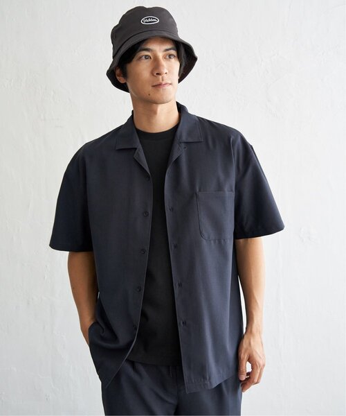 ikka（イッカ）の「【MonoMax × 小泉孝太郎】Reflax(R)冷感UVオープンカラーシャツ「小泉孝太郎さん着用モデル」（シャツ/ブラウス・メンズ・ブラウン系その他/ネイビー/チャコール/ターコイズブルー/グリーン/ライトグレー・M/S/XL/L）」の14枚目の写真