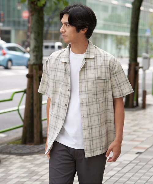 ikka（イッカ）の「【MonoMax × 小泉孝太郎】Reflax(R)冷感UVオープンカラーシャツ「小泉孝太郎さん着用モデル」（シャツ/ブラウス・メンズ・ブラウン系その他/ネイビー/チャコール/ターコイズブルー/グリーン/ライトグレー・M/S/XL/L）」の17枚目の写真