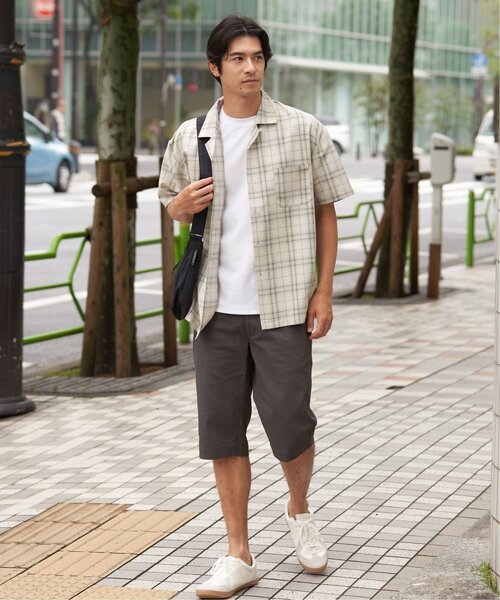 ikka（イッカ）の「【MonoMax × 小泉孝太郎】Reflax(R)冷感UVオープンカラーシャツ「小泉孝太郎さん着用モデル」（シャツ/ブラウス・メンズ・ブラウン系その他/ネイビー/チャコール/ターコイズブルー/グリーン/ライトグレー・M/S/XL/L）」の18枚目の写真