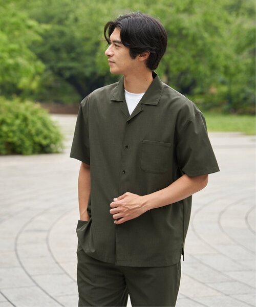 ikka（イッカ）の「【MonoMax × 小泉孝太郎】Reflax(R)冷感UVオープンカラーシャツ「小泉孝太郎さん着用モデル」（シャツ/ブラウス・メンズ・ブラウン系その他/ネイビー/チャコール/ターコイズブルー/グリーン/ライトグレー・M/S/XL/L）」の13枚目の写真