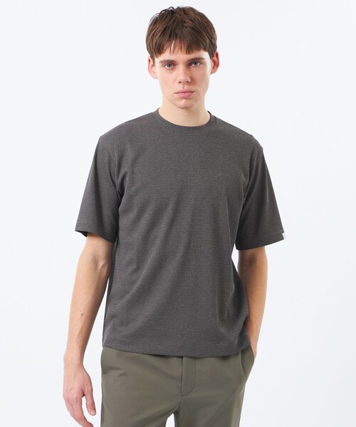 MACKINTOSH PHILOSOPHY(マッキントッシュ フィロソフィー)の「クルーネックTシャツ ミニワッフル(Tシャツ/カットソー・メンズ・チャコールグレー/ダークネイビー/ライトグレー・38/40)」の2枚目の写真