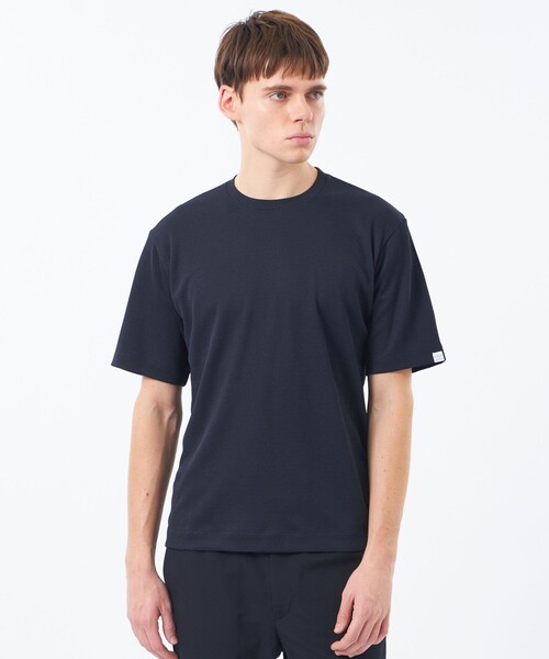 MACKINTOSH PHILOSOPHY(マッキントッシュ フィロソフィー)の「クルーネックTシャツ ミニワッフル(Tシャツ/カットソー・メンズ・チャコールグレー/ダークネイビー/ライトグレー・38/40)」の3枚目の写真